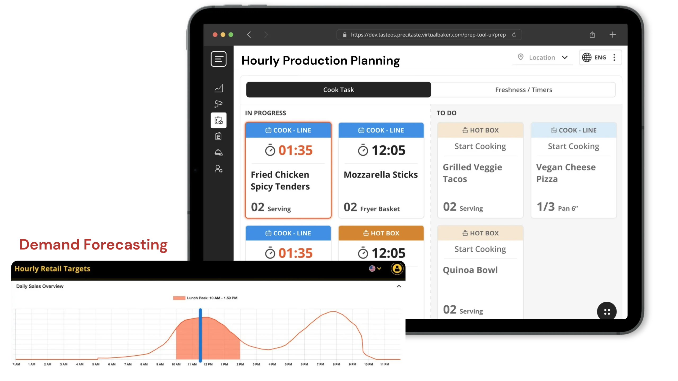 Hourly Production Planning scaled - PreciTaste | Restaurant AI Software